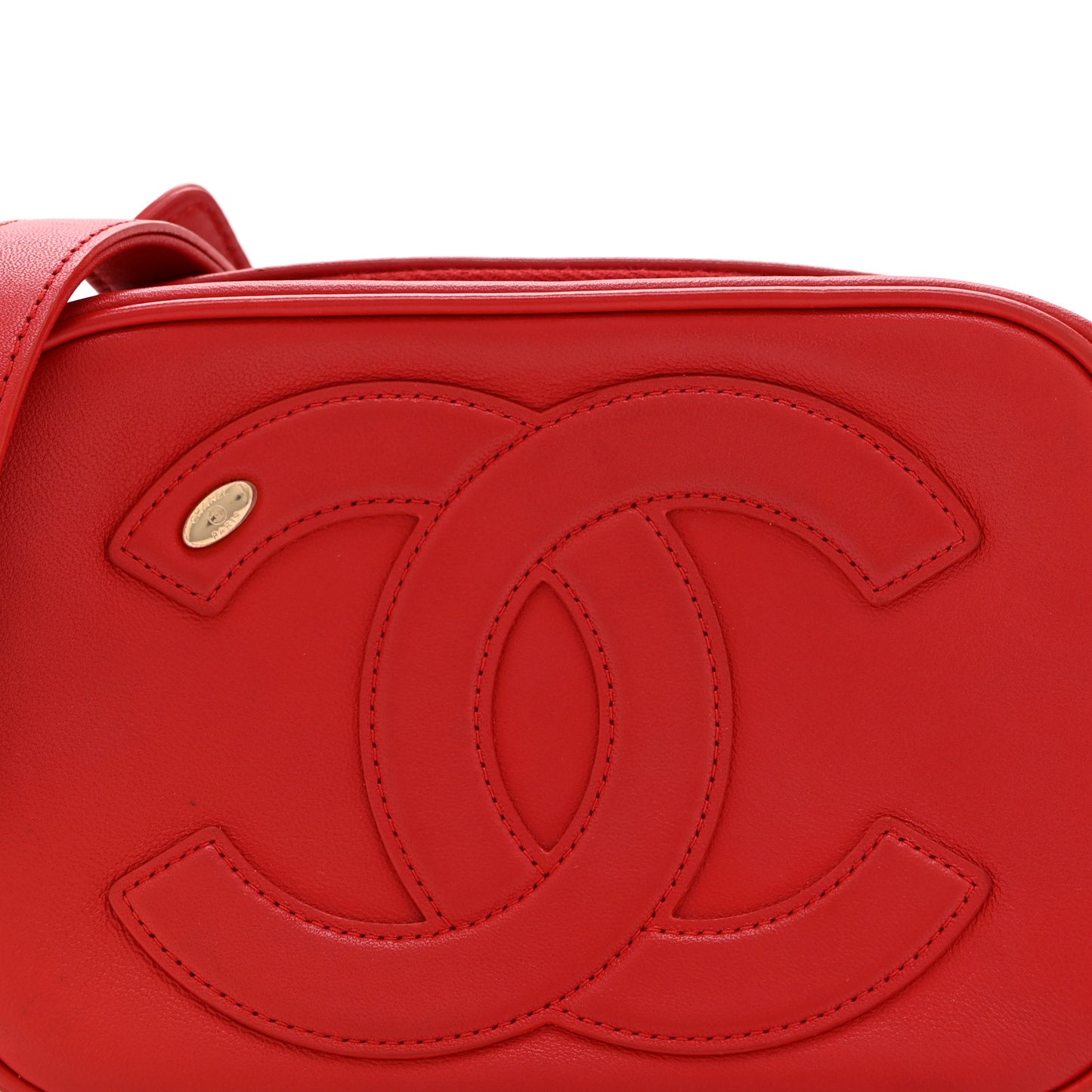 Lambskin CC Mania Camera Case Red
