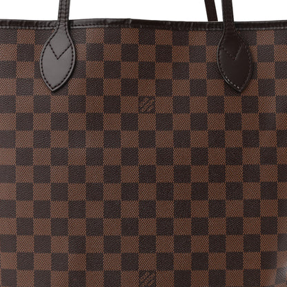 Louis Vuitton Damier Ebene Neo Neverfull MM Rose Ballerine 8 of 12