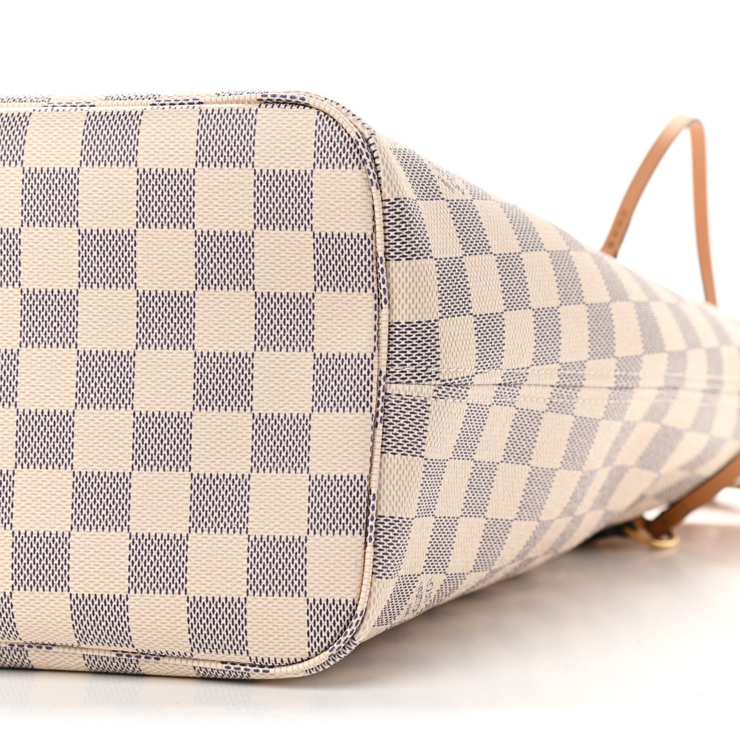 Damier Azur Braided Neverfull MM Orange