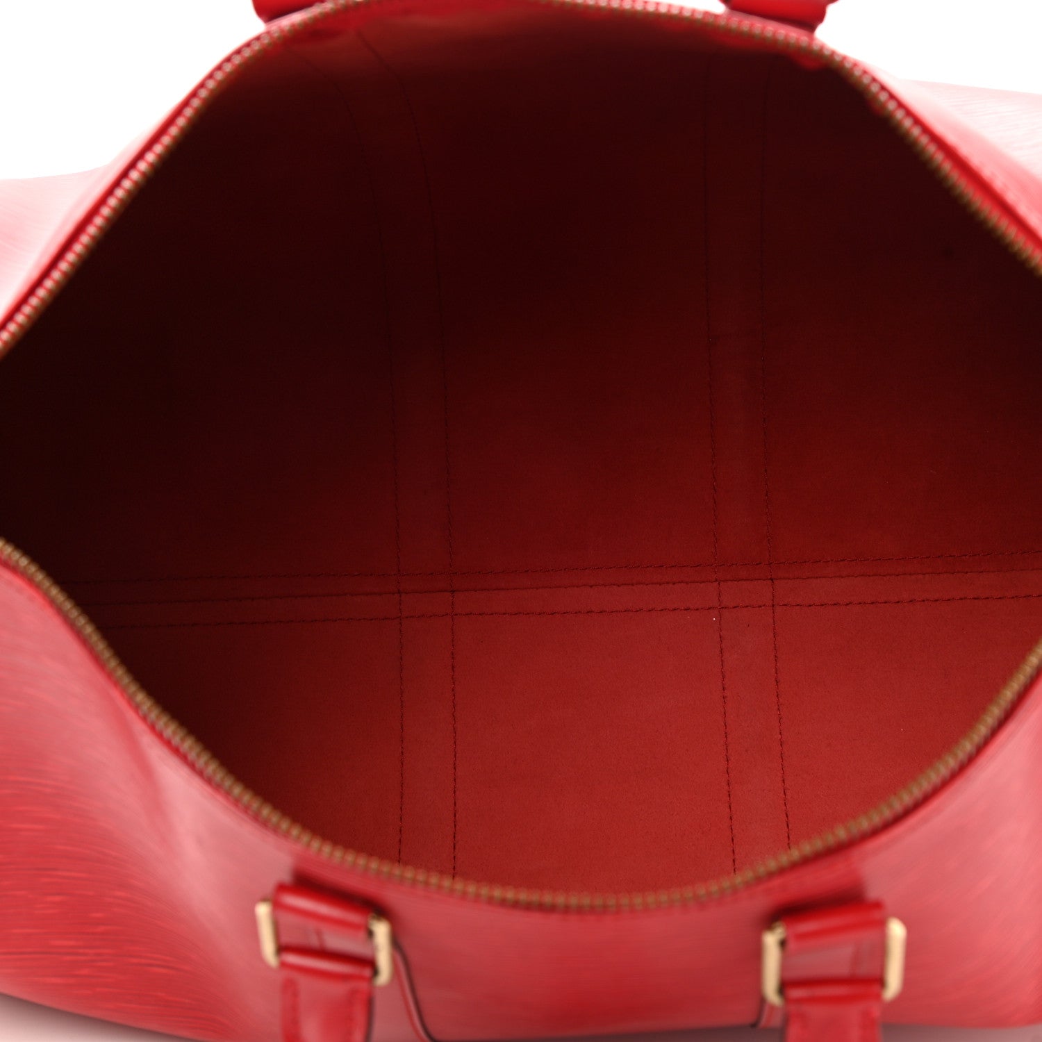 Louis Vuitton Epi Keepall 45 Castillan Red 5 of 11