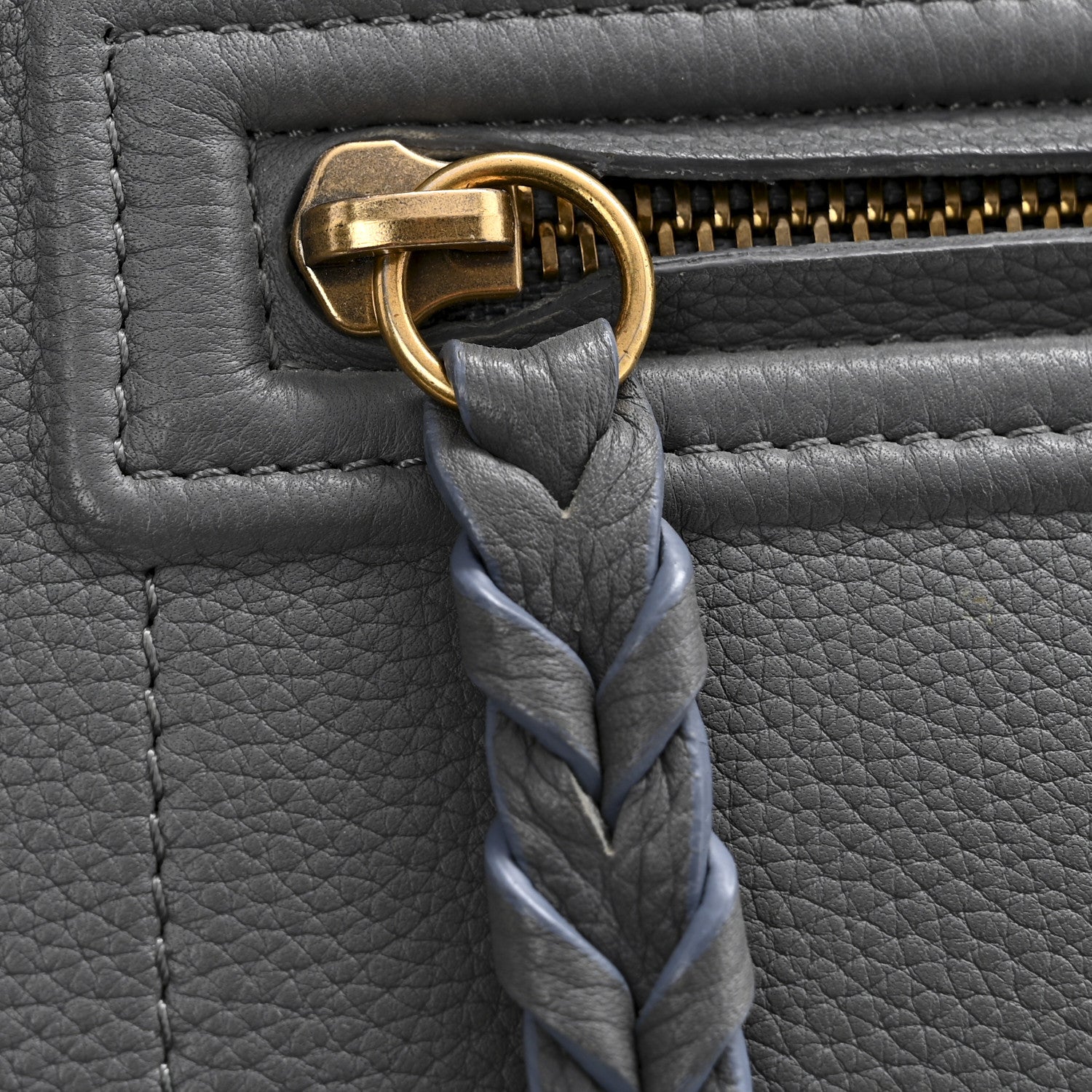 Celine Baby Grained Calfskin Medium Phantom Luggage Kohl 1799208