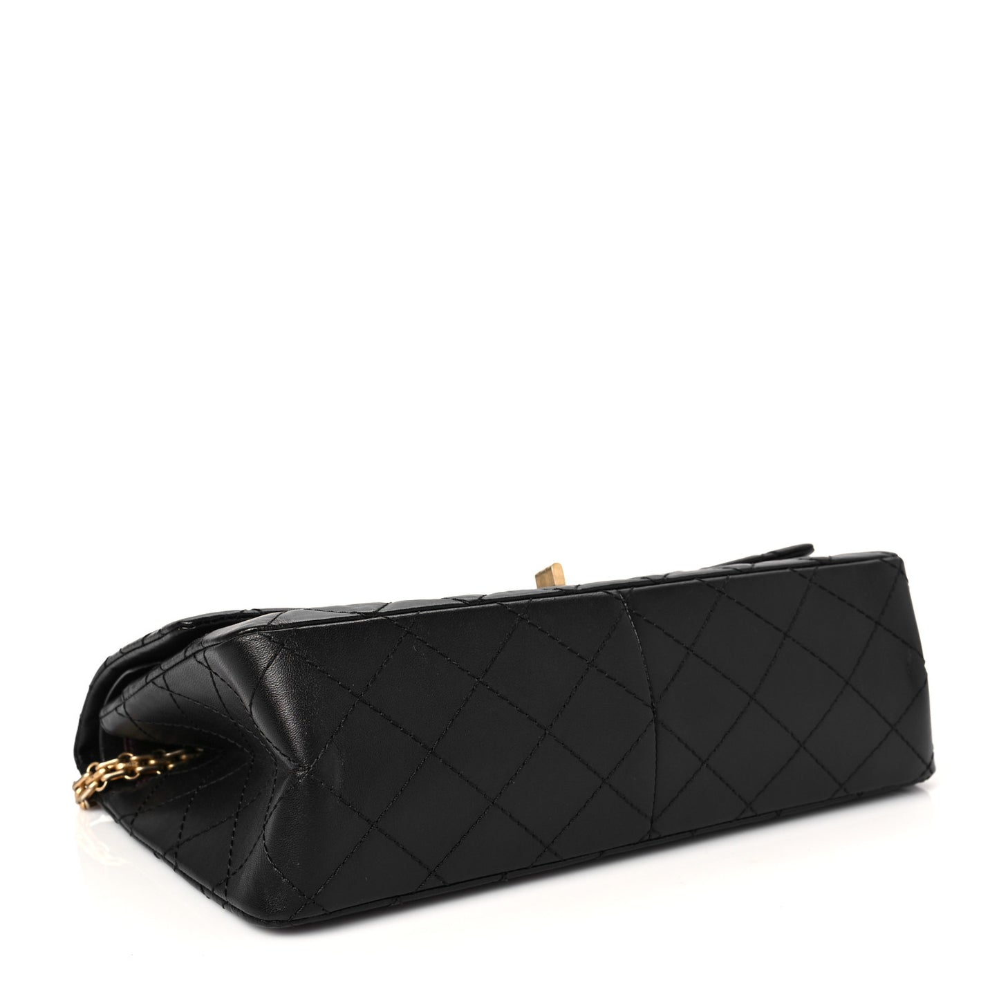 Aged Calfskin Quilted 2.55 Reissue 226 Flap Black