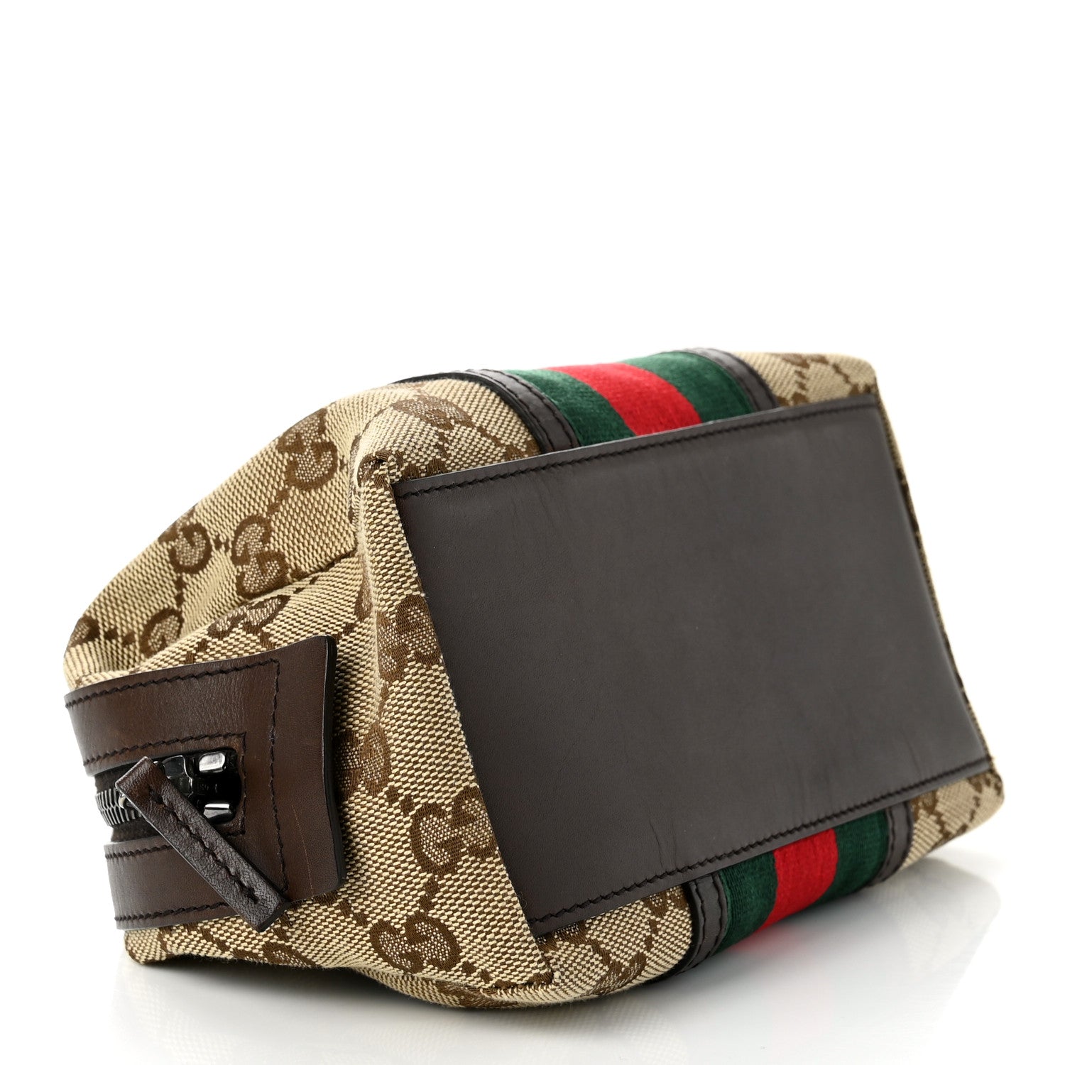 Gucci Monogram Web Small Cosmetic Case Dark Brown 4 of 7