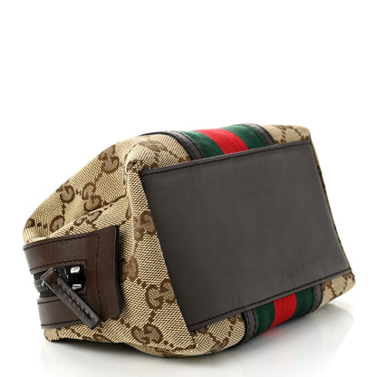 Gucci Monogram Web Small Cosmetic Case Dark Brown 4 of 7