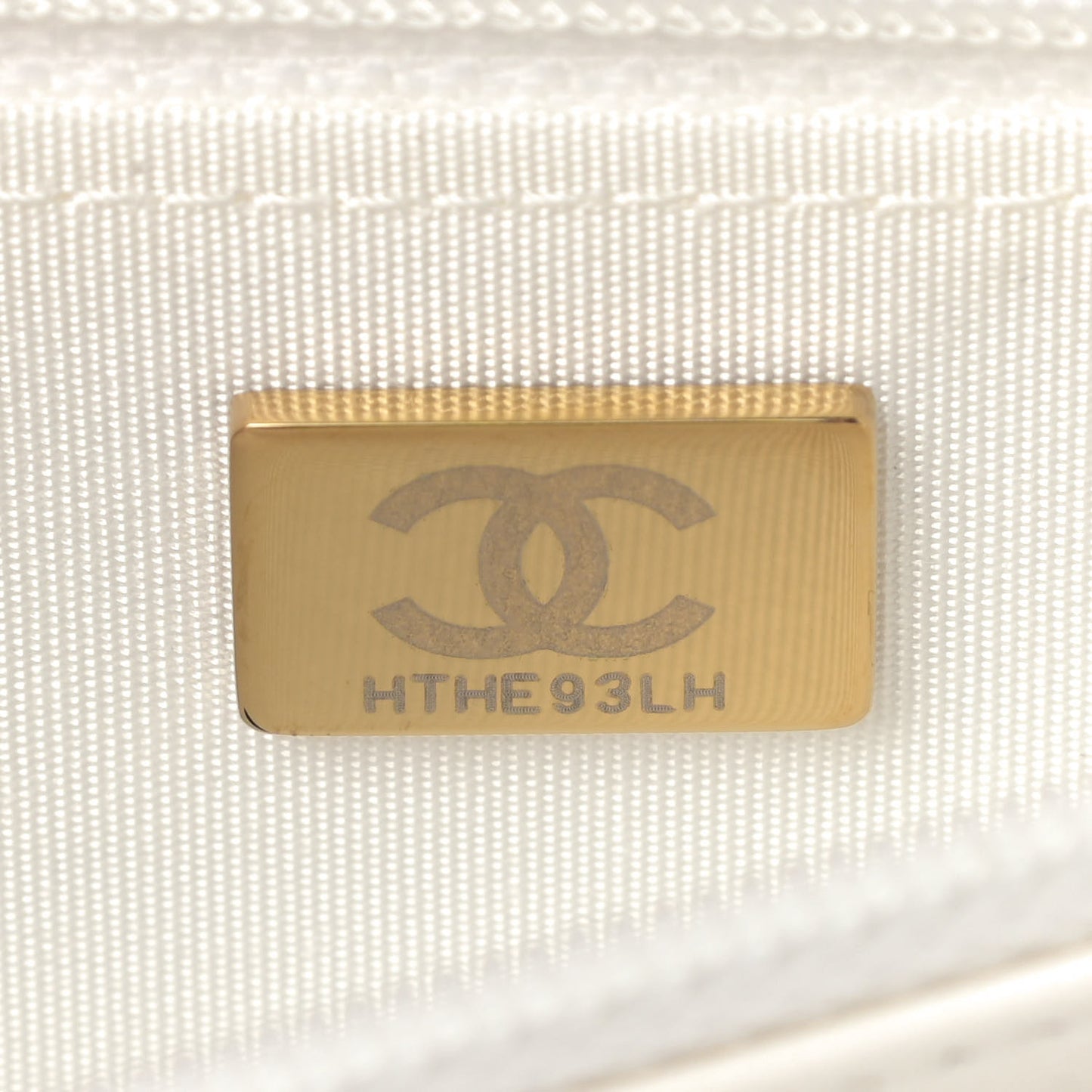 Goatskin Quilted Chanel 19 Wallet On Chain WOC White