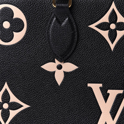 Louis Vuitton Empreinte Monogram Giant Onthego MM Black Beige 7 of 9