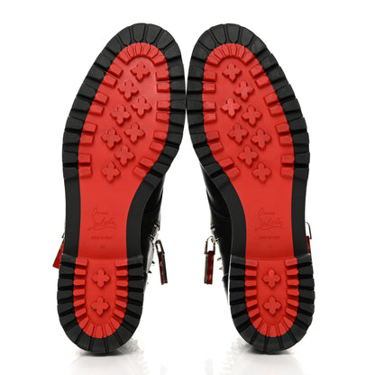 Christian Louboutin Spikes Combat Boots 40 Black 5 of 9
