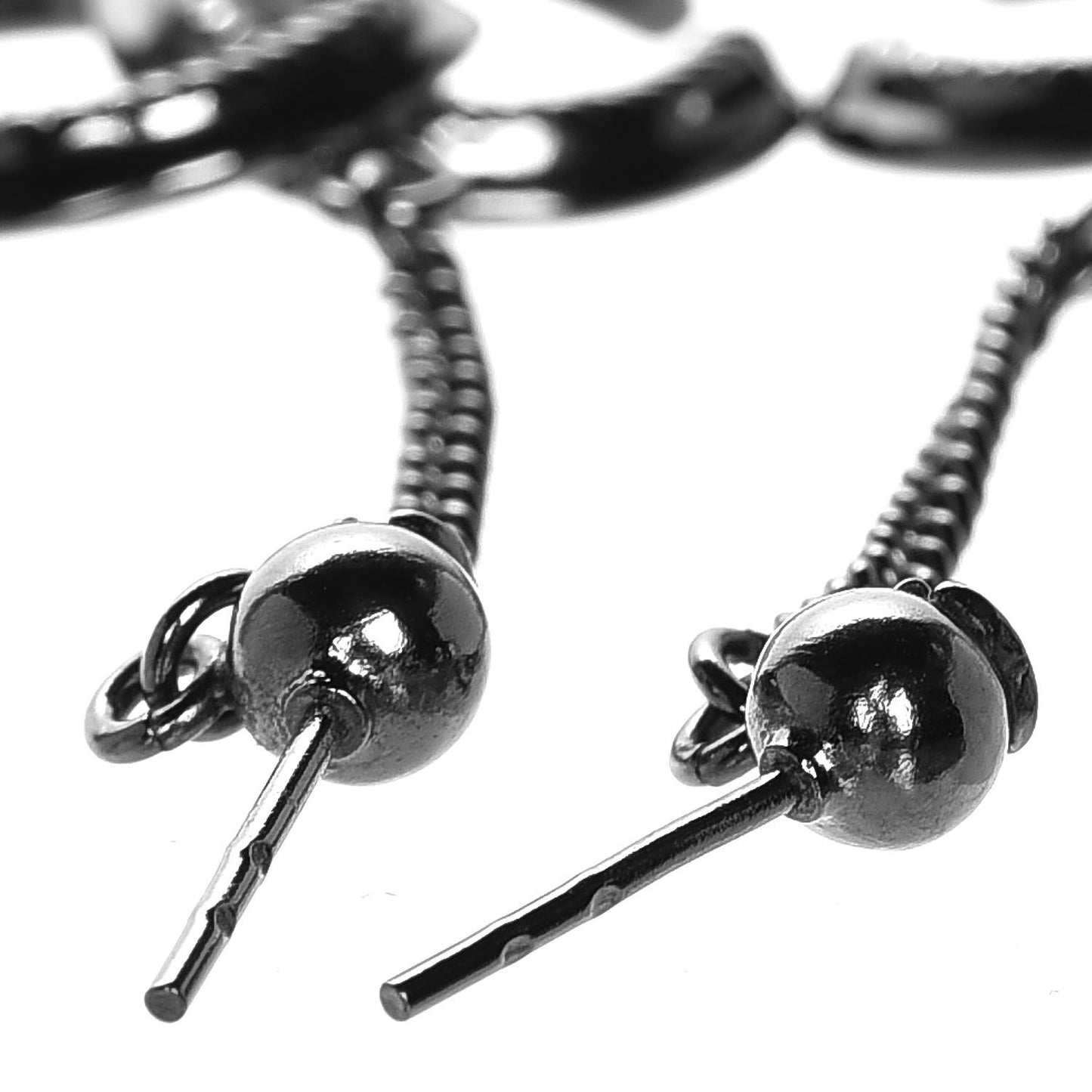 Ruthenium CC Drop Earrings