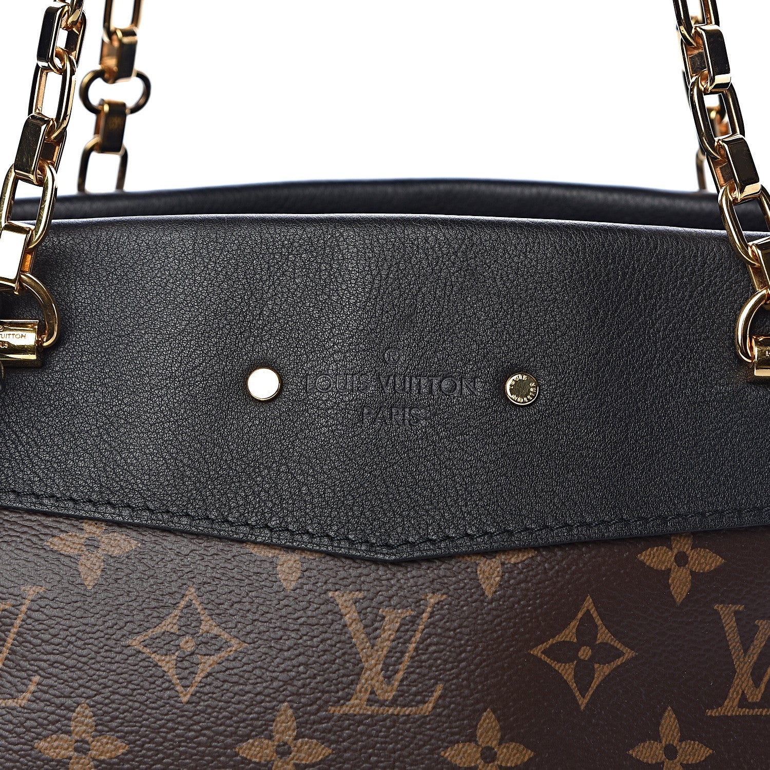 Louis Vuitton Monogram Pallas Shopper Black 10 of 10