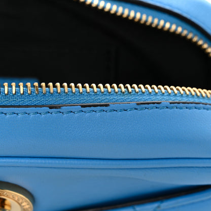 Versace Nappa Quilted Medusa Camera Bag Blue 11 of 12