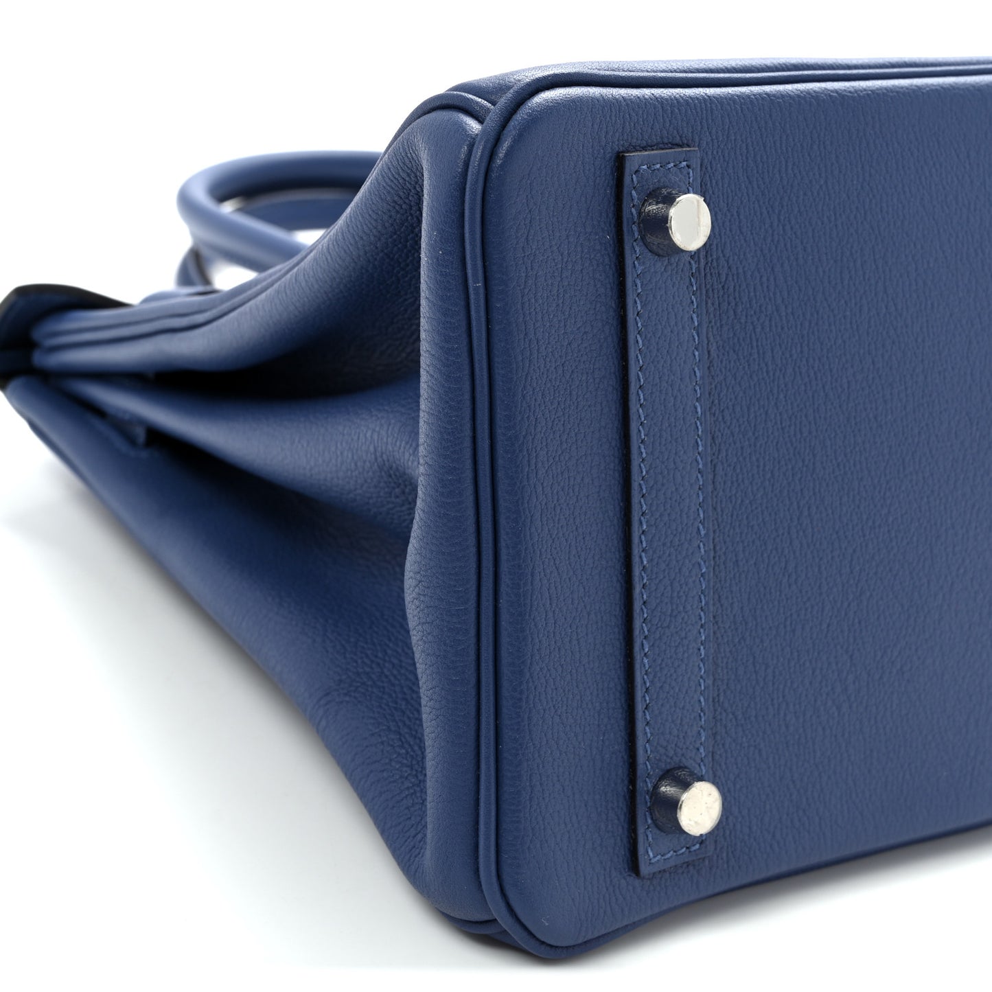 Taurillon Novillo Birkin 30 Bleu Brighton