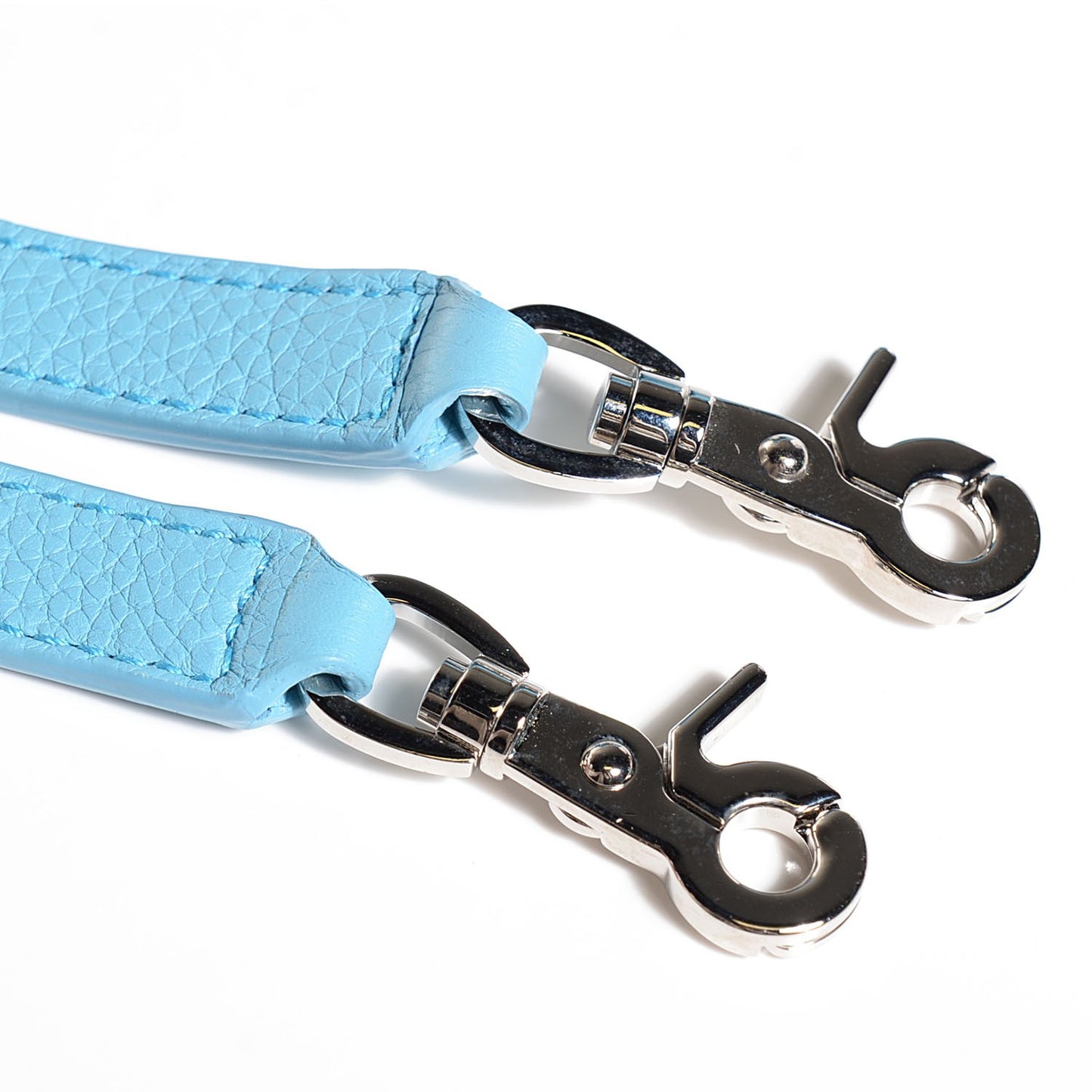 Grained Calfskin Le Dix Small Soft Cartable Bleu Azur