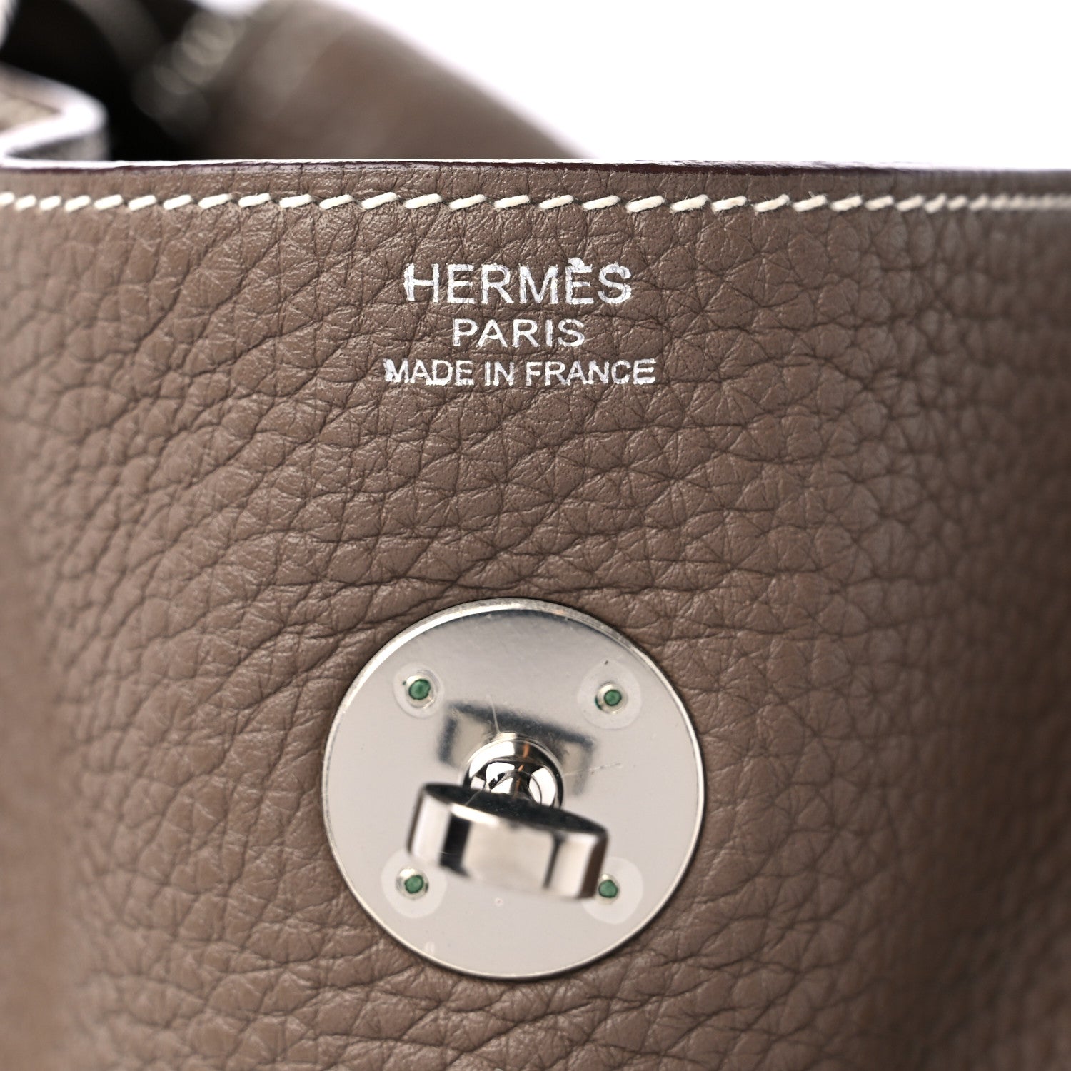 Hermes Taurillon Clemence Lindy 30 Etoupe 6 of 11