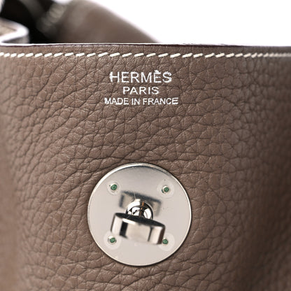Hermes Taurillon Clemence Lindy 30 Etoupe 6 of 11