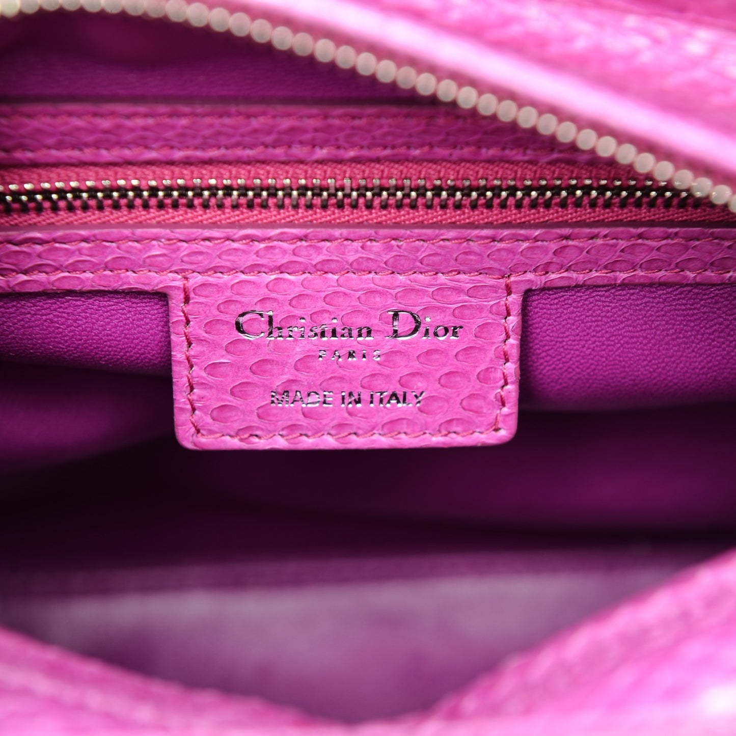 Python Medium Lady Dior Pink