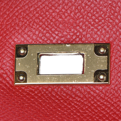 Hermes Epsom Kelly Sellier 28 Rouge Casaque 24 of 36