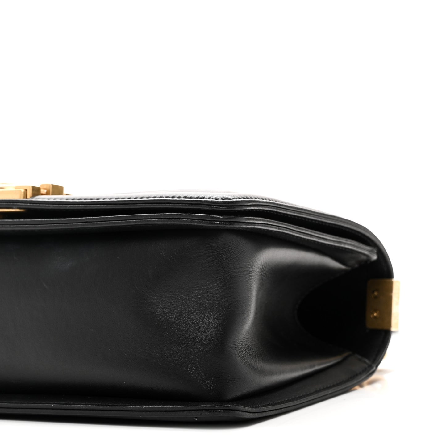 Lambskin Quilted Medium Boy Flap Black
