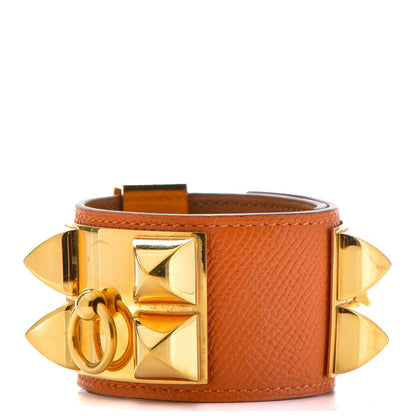 Hermes Epsom Collier de Chien CDC Bracelet S Feu 1 of 8