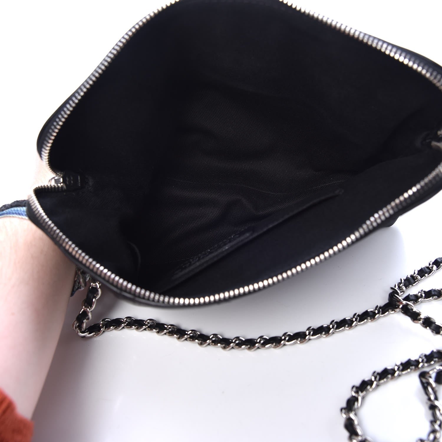 Chanel Calfskin Quilted Crossbody Bag Black 5 of 9