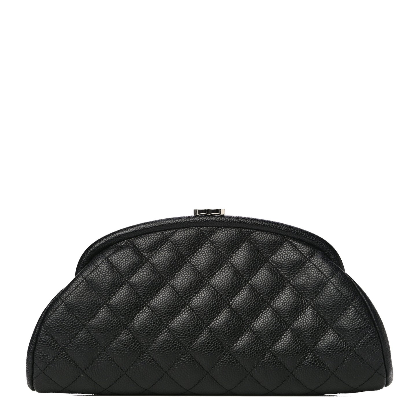 Caviar Quilted Timeless Clutch Black