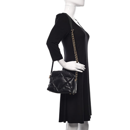 Chanel Lambskin Quilted Small Bowling Bag Black 2 of 10