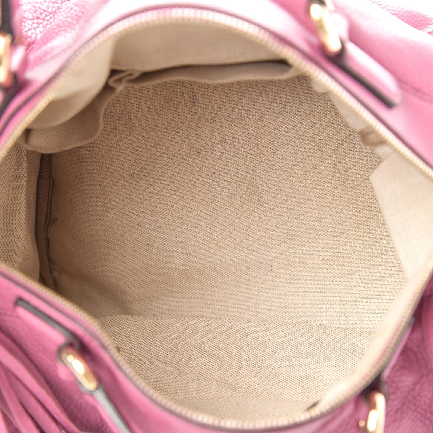 Pebbled Calfskin Medium Soho Boston Fresia Rose