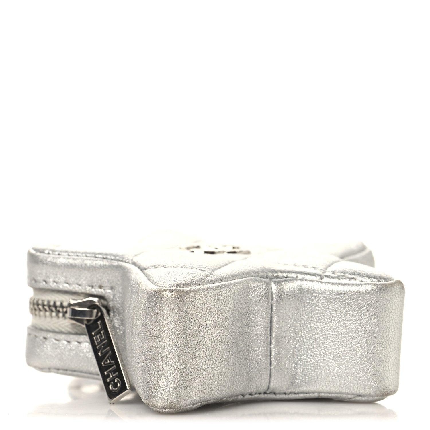 Chanel Metallic Calfskin Quilted Star Charm Silver 4 of 9
