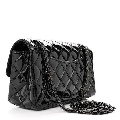Chanel Patent Calfskin Quilted 2.55 Reissue Mini Flap So Black 3 of 11