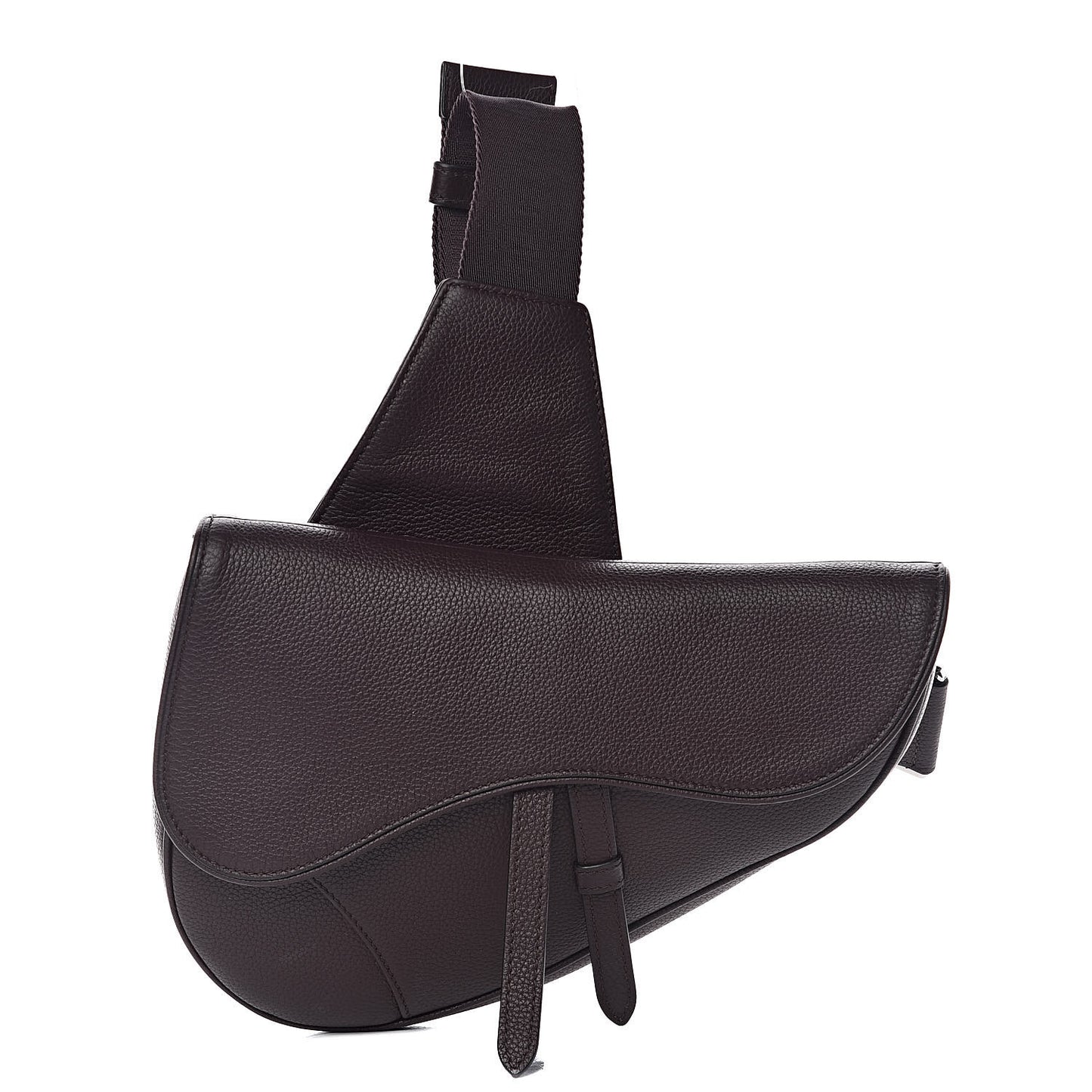 Grained Calfskin Kim Jones Saddle Bag Amaranth