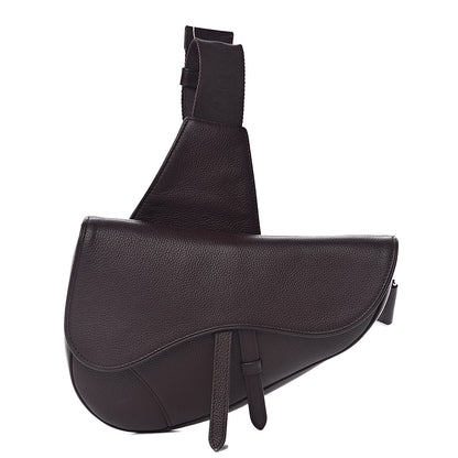 Christian Dior Grained Calfskin Kim Jones Saddle Bag Amaranth 1 of 8