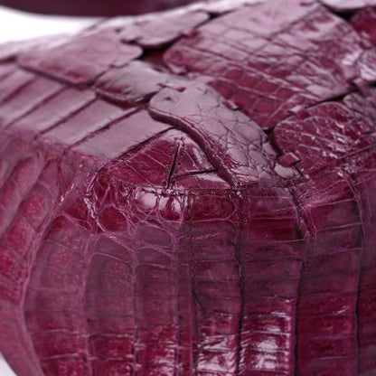 Nancy Gonzalez Crocodile Leaf Tote Puprle 7 of 15