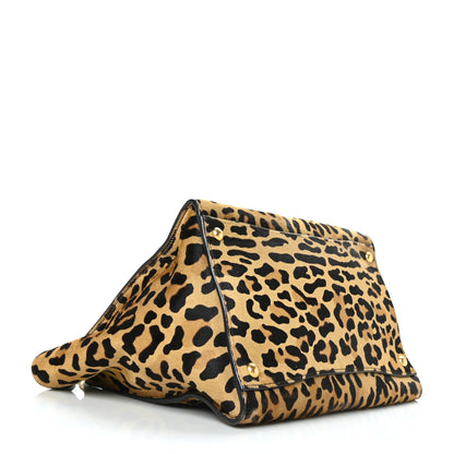 Prada Cavallino Leopard Print Twin Pocket Tote 4 of 10