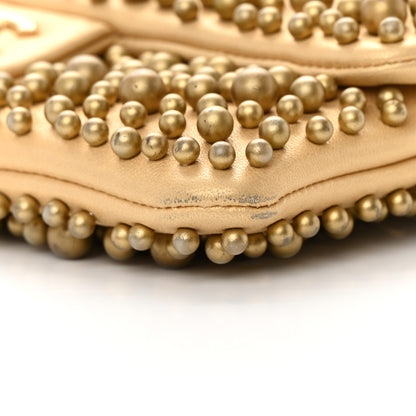 Chanel Lambskin Pearls Flap Gold 11 of 19