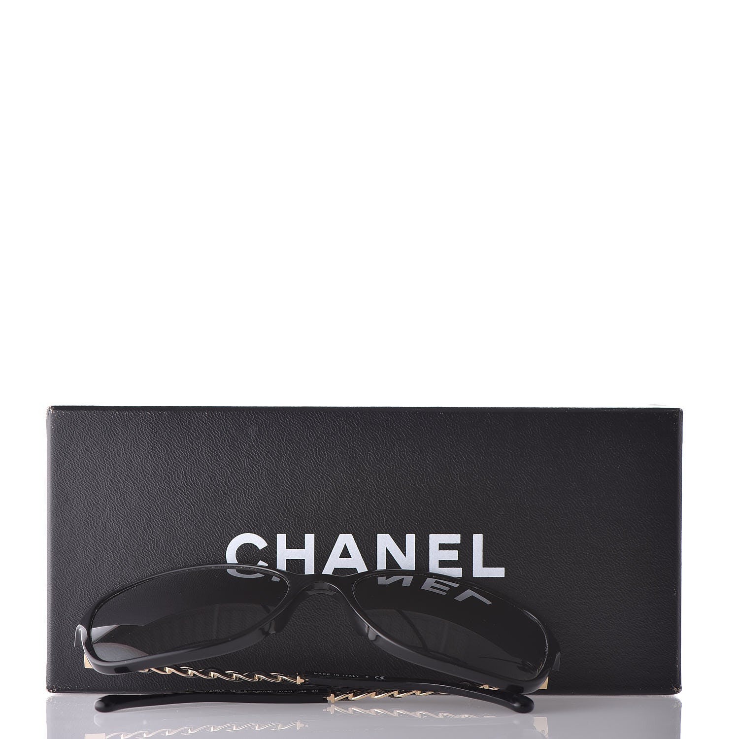 Chanel Lambskin Square Chain Sunglasses 5210-Q Black 8 of 8