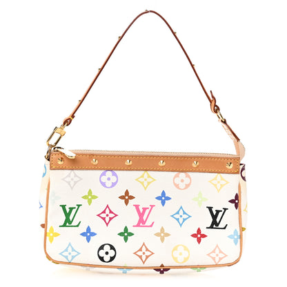 Louis Vuitton Monogram Multicolor Pochette Accessories White 1 of 11