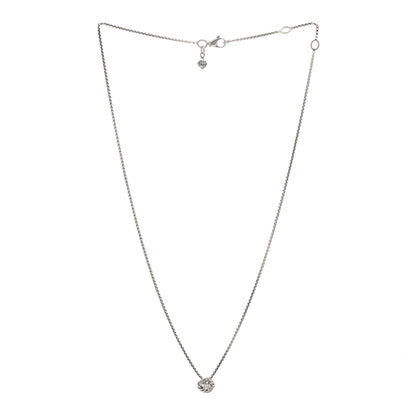 David Yurman Sterling Silver Diamond Petite Infinity Pendant Necklace 2 of 3