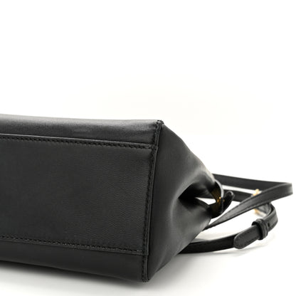 Fendi Nappa Mini Peekaboo Iconic Satchel Black 10 of 11