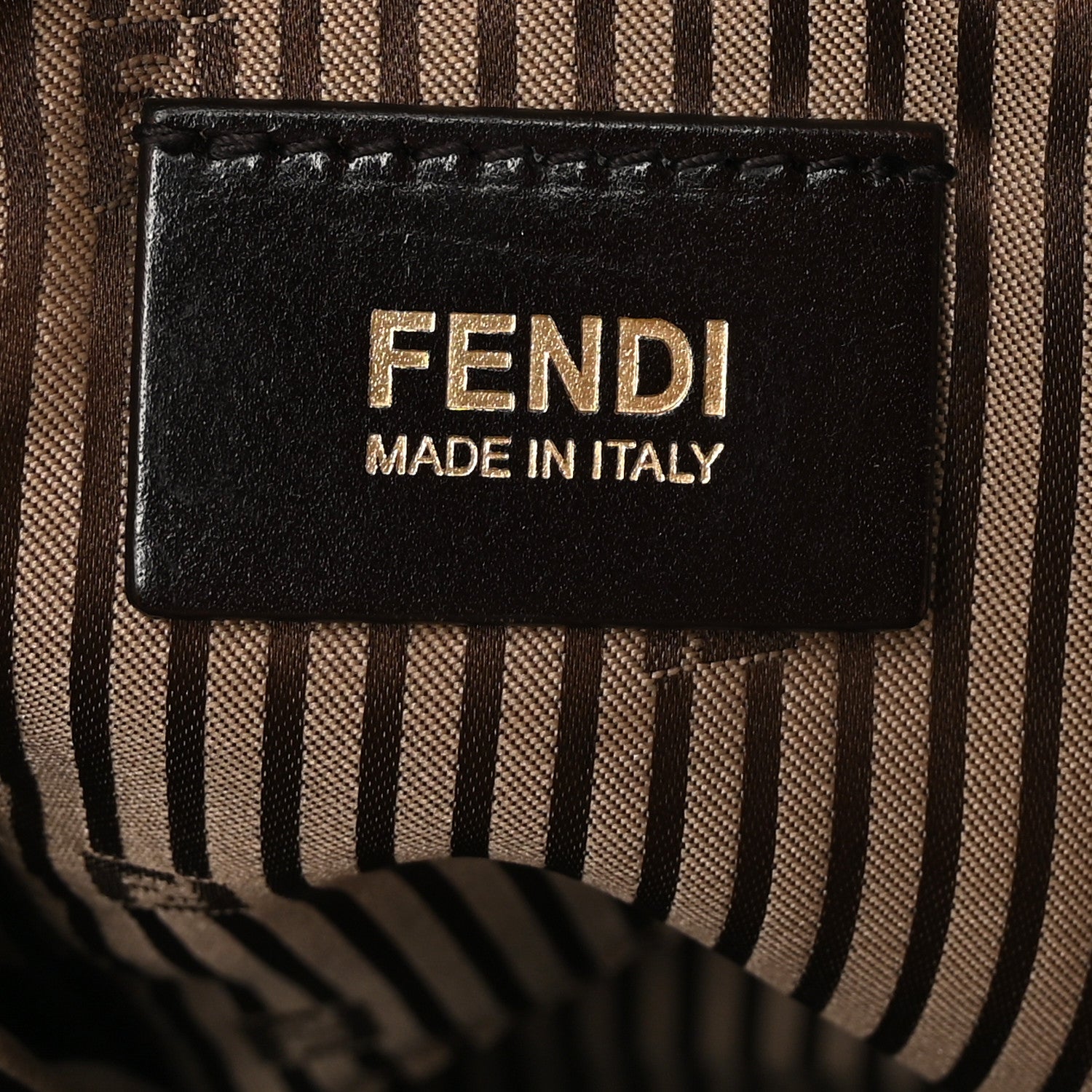 Fendi Calfskin Large Chameleon Tote Cognac Camel Black 6 of 11