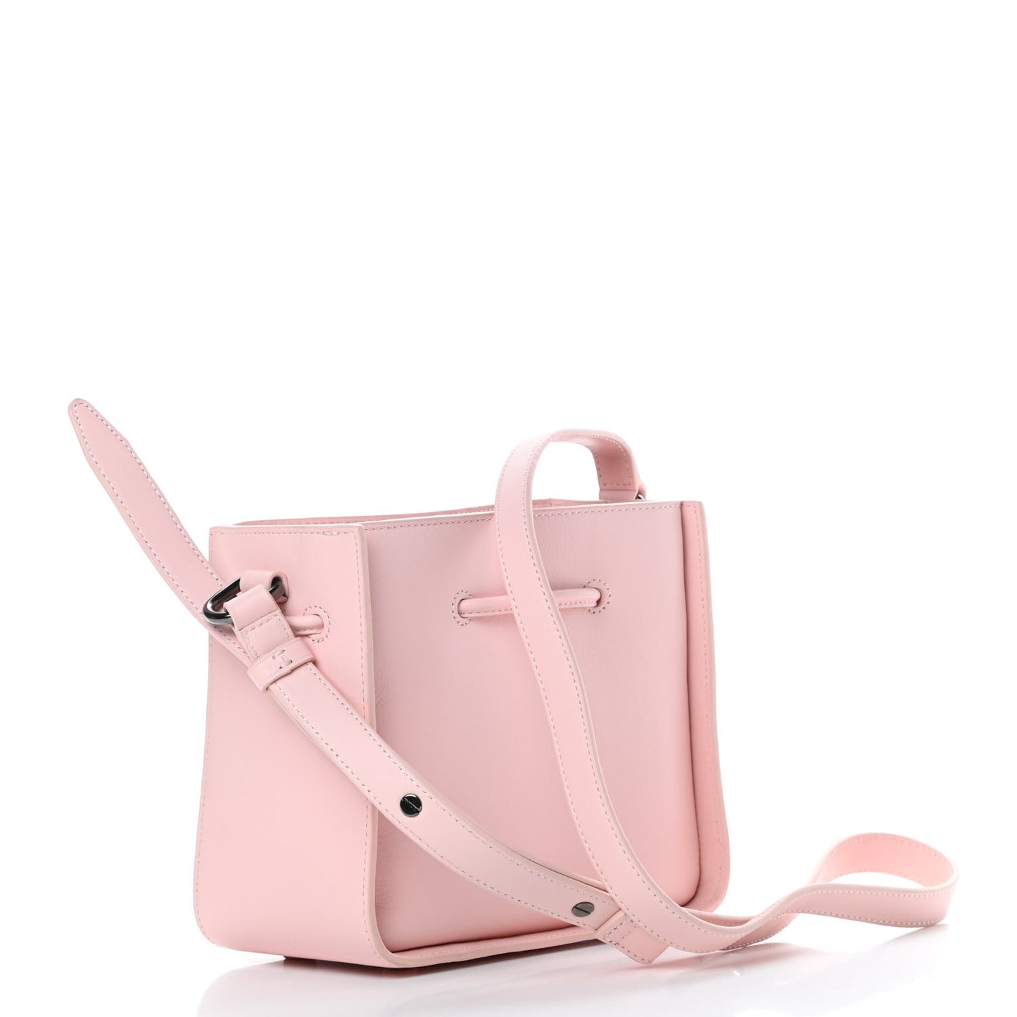 Smooth Calfskin Mini Soleil Bucket Bag Light Pink