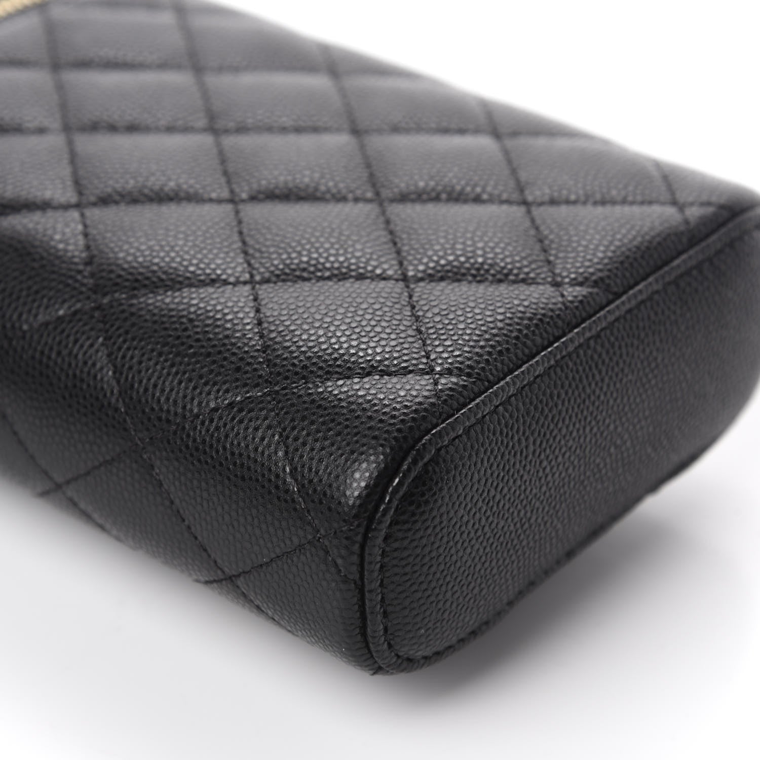 Chanel Caviar Quilted Phone Holder With Chain Black 6 of 11