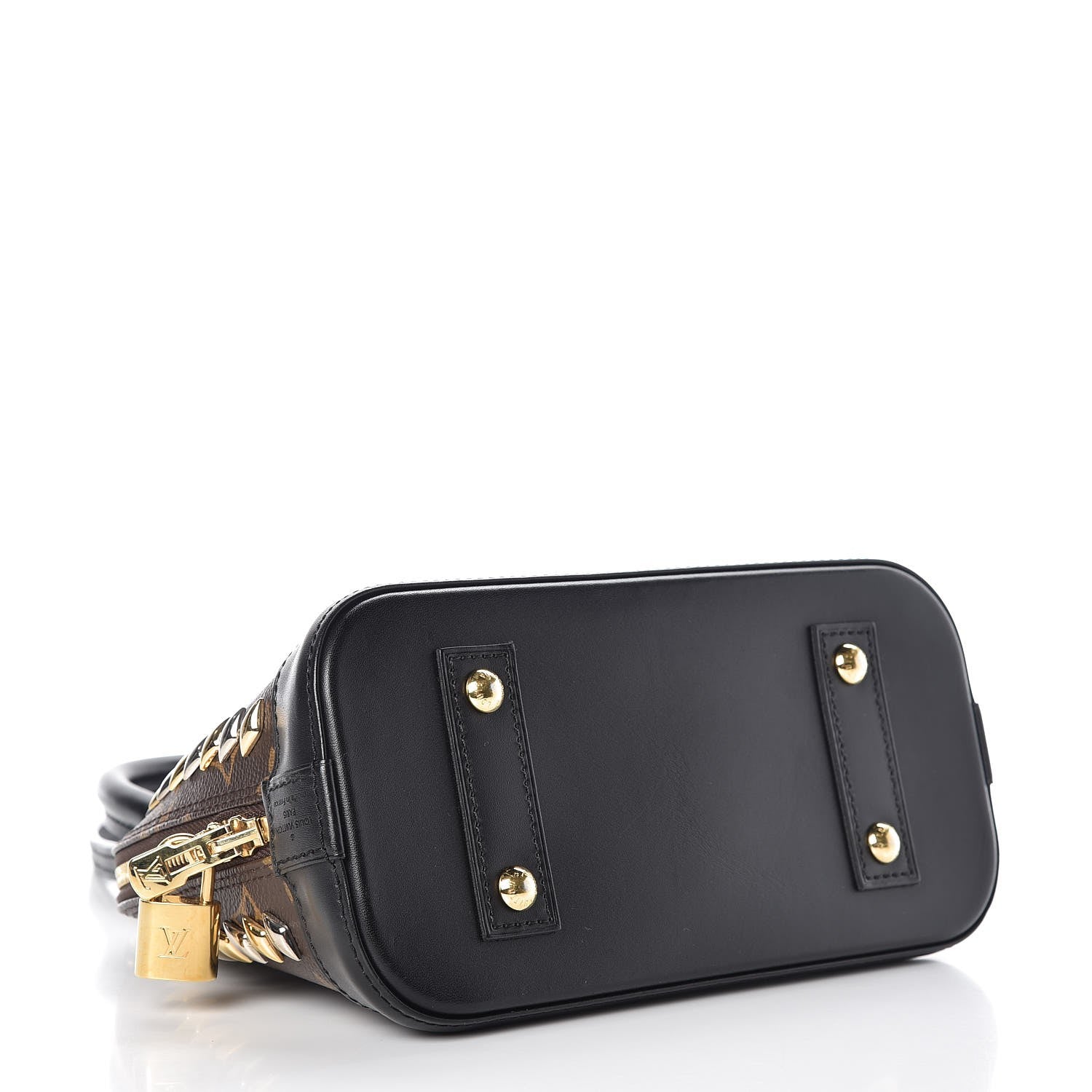 Louis Vuitton Monogram Macassar Studded Alma BB 4 of 7