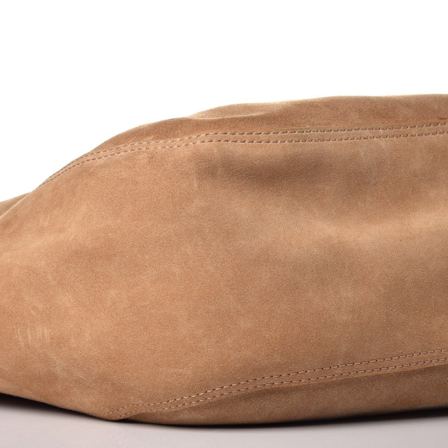 Metallic Nappa Suede Stevie Reversible Tote Saffron Caramel