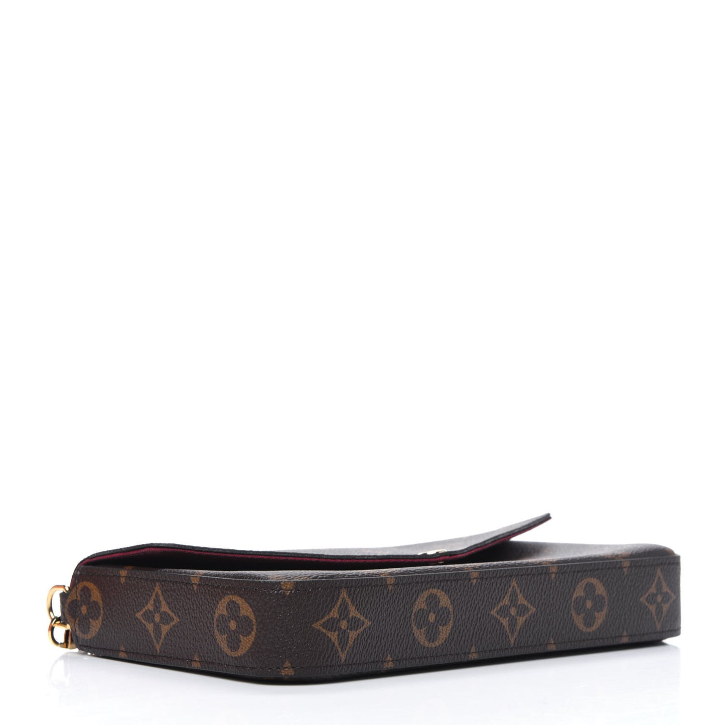 Monogram Pochette Felicie Chain Wallet Fuchsia