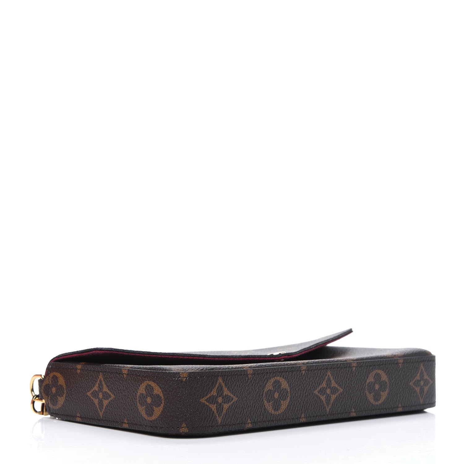 Louis Vuitton Monogram Pochette Felicie Chain Wallet Fuchsia 4 of 11