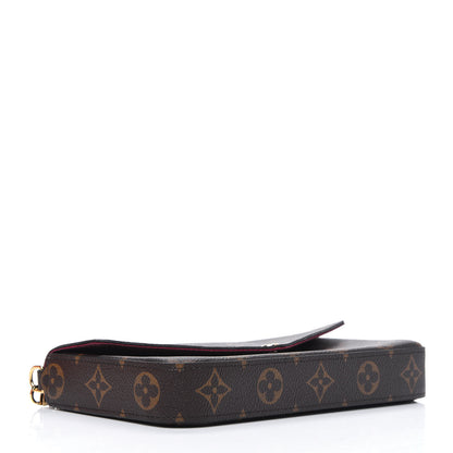 Louis Vuitton Monogram Pochette Felicie Chain Wallet Fuchsia 4 of 11