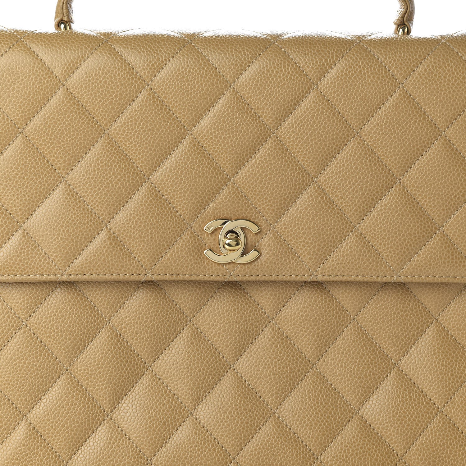 Chanel Caviar Quilted Jumbo Kelly Flap Beige 10 of 10