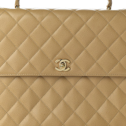 Chanel Caviar Quilted Jumbo Kelly Flap Beige 10 of 10