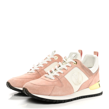 Louis Vuitton Suede Calfskin Run Away Sneakers 41 Pink 3 of 13
