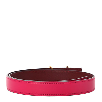 Hermes Swift Epsom 24mm Gamma Belt 75 Rose Mexico Rouge H 2 of 9