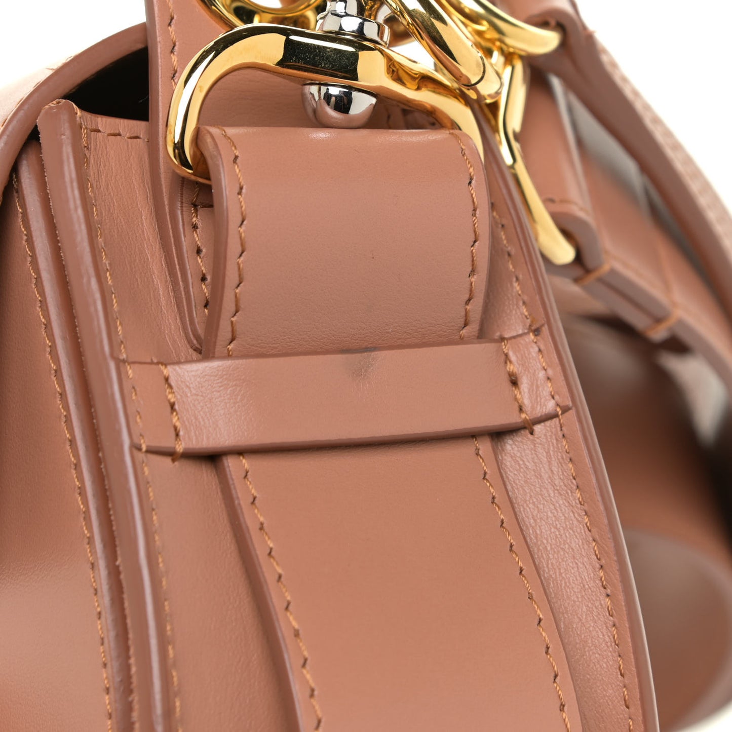 Calfskin Small Tess Bag Muted Brown